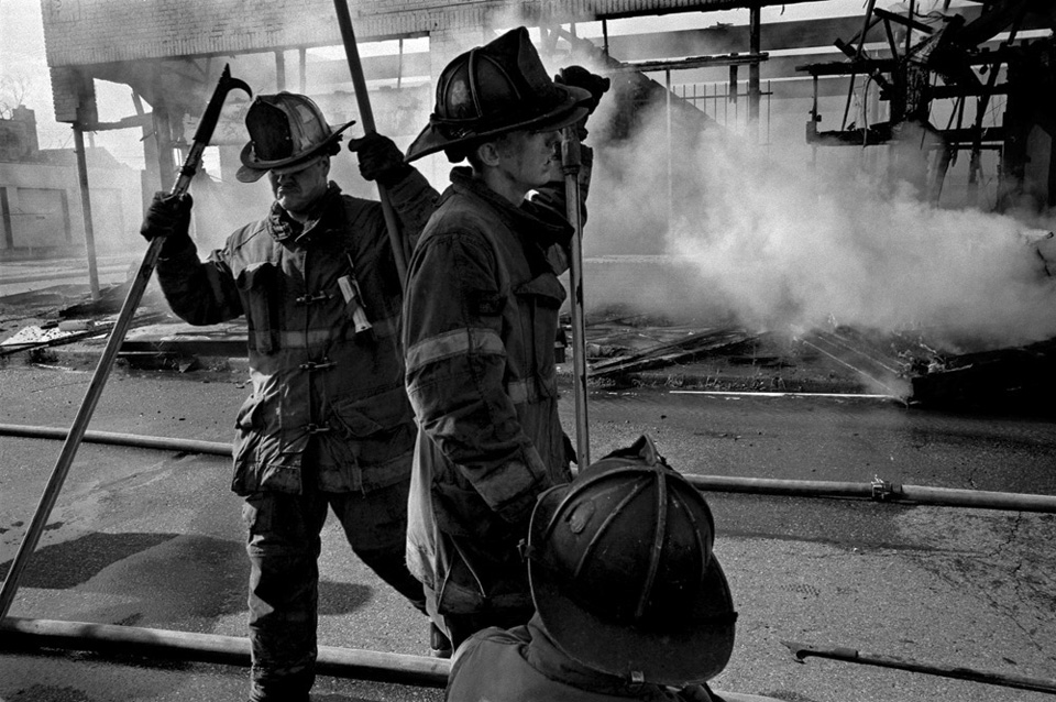 Firefighters in Detroit.
