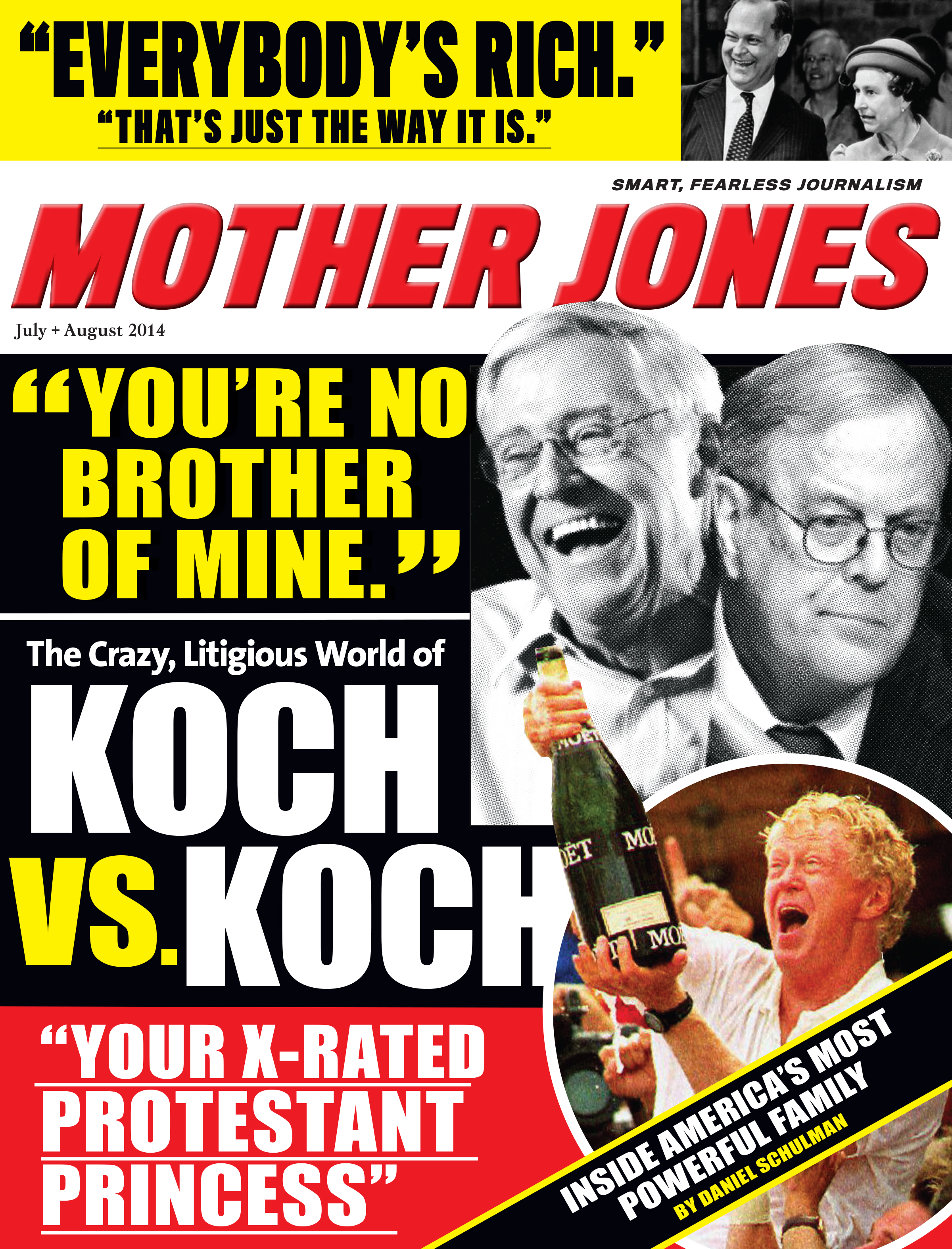Mother Jones Magazine Cover : July + August 2014