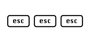 esc key icon 