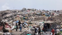 A photo of Dandora textile landfill in Kenya.