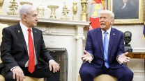 trump and bibi sit together