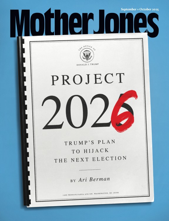 Mother Jones Magazine Cover : September + October 2025