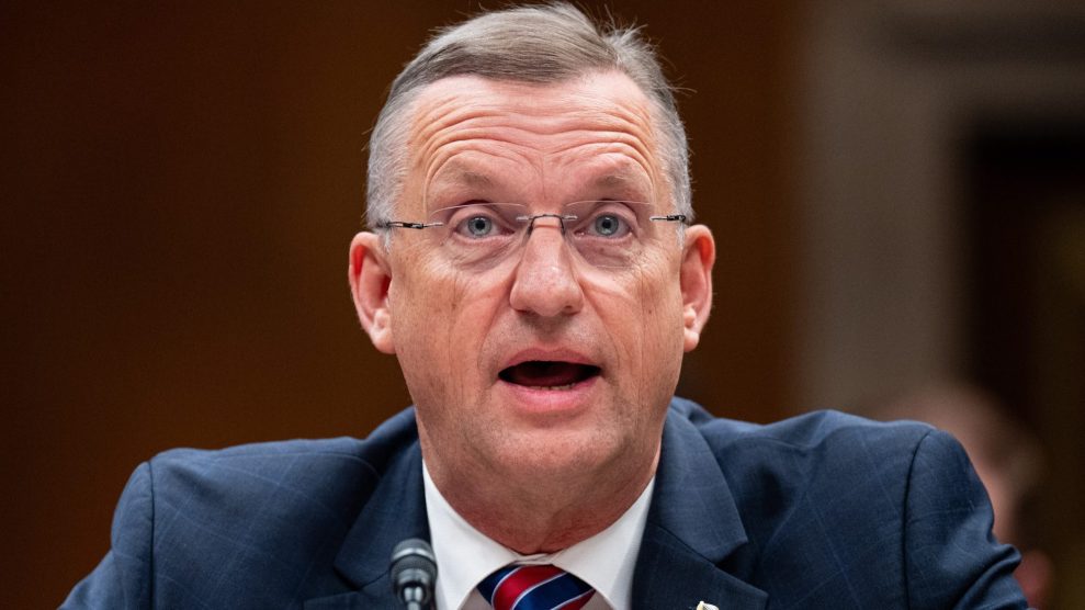 Photo of Secretary of Veterans Affairs Doug Collins, who is moving to stop vets and their dependents from accessing abortion counseling and services.