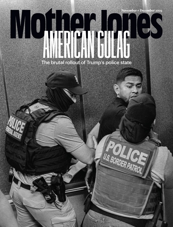 Mother Jones Magazine Cover : November + December 2025