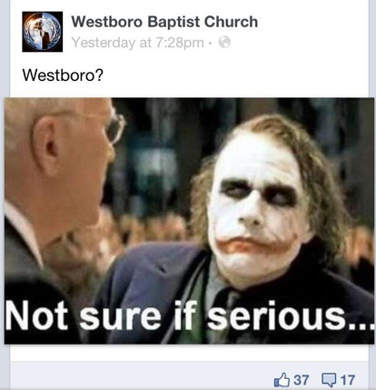Dark Knight Westboro Baptist Church hack