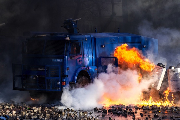 Ukrainian Truck Explosion