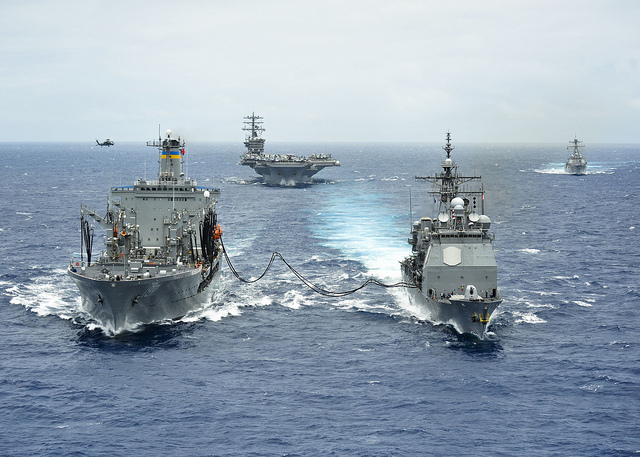Great Green Fleet demonstrates biofuels during RIMPAC 2012. Official US Navy Imagery via Flickr